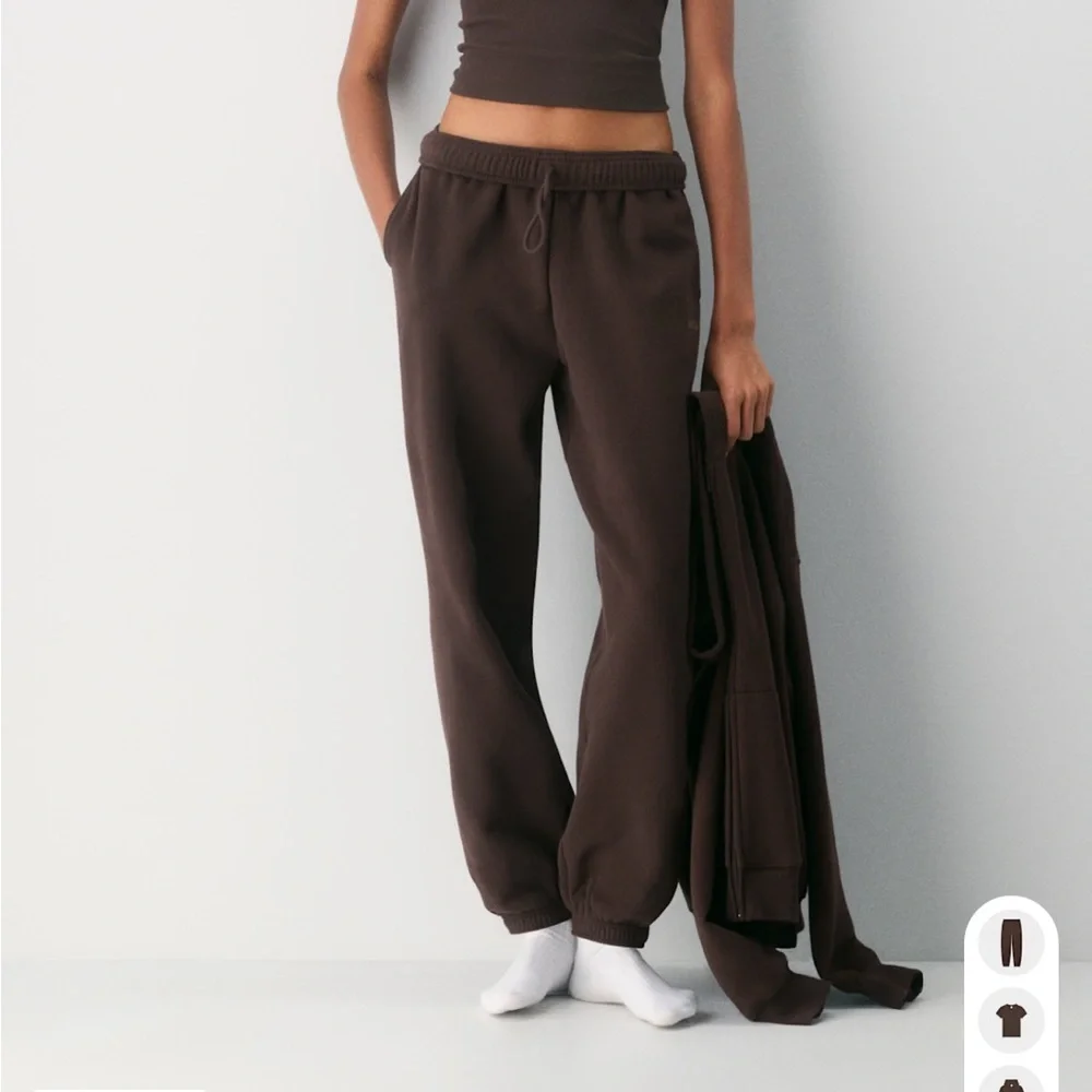 TNA Brown Track Pants - Picture 1 of 6